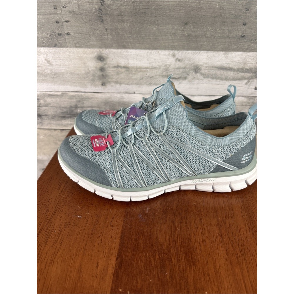 Skechers Women's Glider Tuneful Slip On Memory Foam Sneakers 10 Wide Fit - Picture 5 of 10